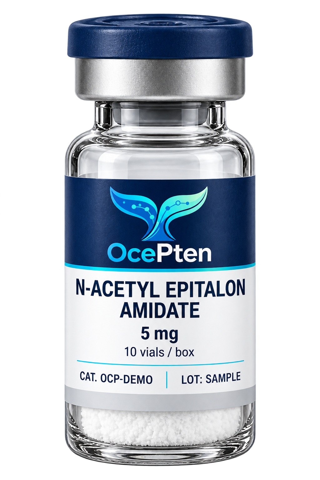 OcePten N-Acetyl Epitalon Amidate concept illustration